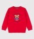 Sweatshirt enfant en molleton gratté
