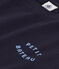 Tee-shirt Le Droit col rond en coton femme bleu SMOKING