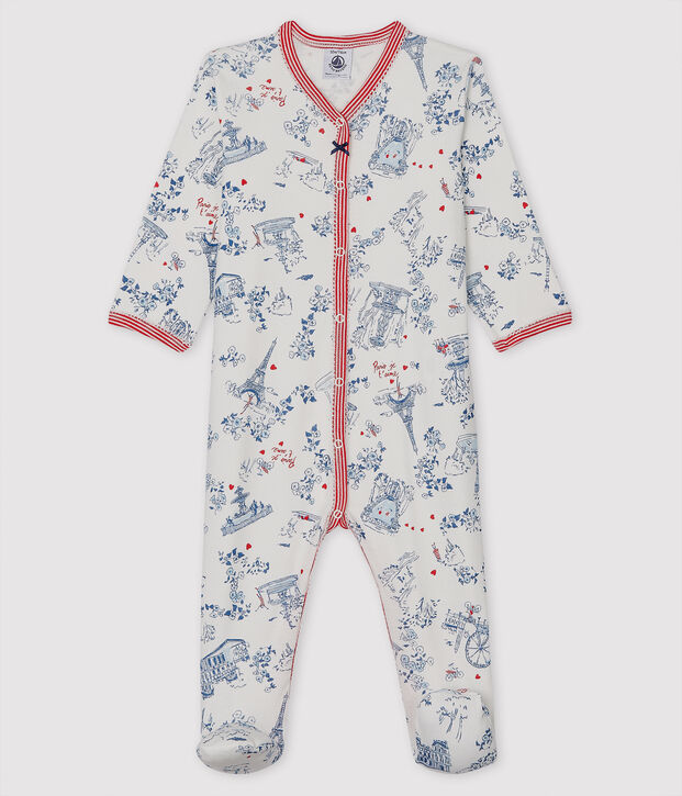 Dors bien b&eacute;b&eacute; en c&ocirc;te blanc/multicouleur