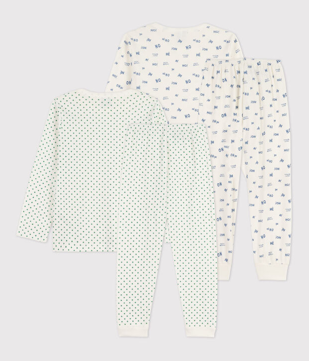 Lot de 2 pyjamas &eacute;toile petit gar&ccedil;on en coton multicouleur