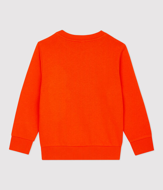 Sweatshirt en molleton enfant garçon orange CAROTTE