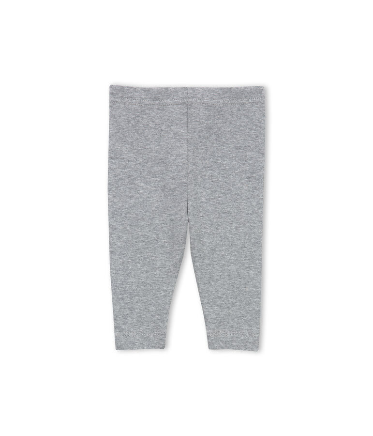 Legging b&eacute;b&eacute; fille uni gris SUBWAY CHINE