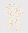 Pyjama sans pieds imprimé en coton bébé blanc MARSHMALLOW/blanc MULTICO