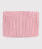 Snood enfant en tricot doublé en polaire rose CHARME