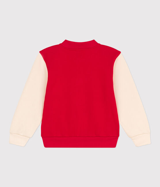 Teddy en molleton enfant garçon rouge PEPS/blanc AVALANCHE