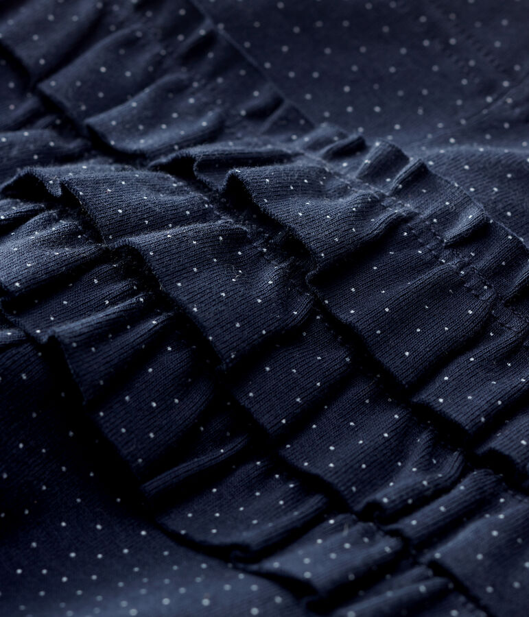 Legging en coton b&eacute;b&eacute;. bleu SMOKING/blanc MARSHMALLOW