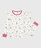 Pyjama enfant en coton imprimé Paris blanc MARSHMALLOW/blanc MULTICO