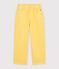 Pantalon enfant en coton jaune