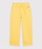 Pantalon enfant en coton jaune