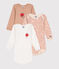 Lot de 3 bodies manches longues en coton bébé variante 5