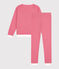 Pyjama rayé en coton femme rouge CORRIDA/blanc MARSHMALLOW