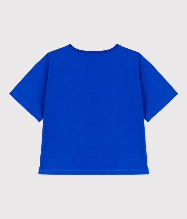 Tee-shirt LE BOXY en coton Femme bleu