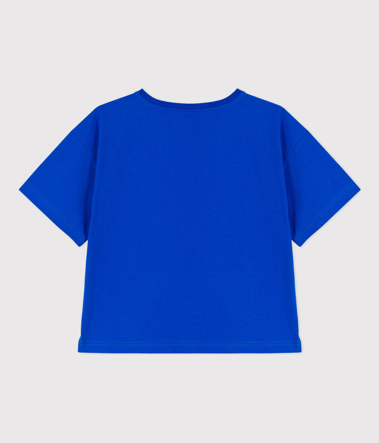Tee-shirt LE BOXY en coton Femme bleu
