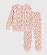 Pyjama en velours imprimé fleurs enfant