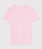 Tee-shirt femme en coton manches courtes uni rose MARQUISE