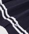 Jupe pliss&eacute;e courte enfant en maille de coton unie bleu marine