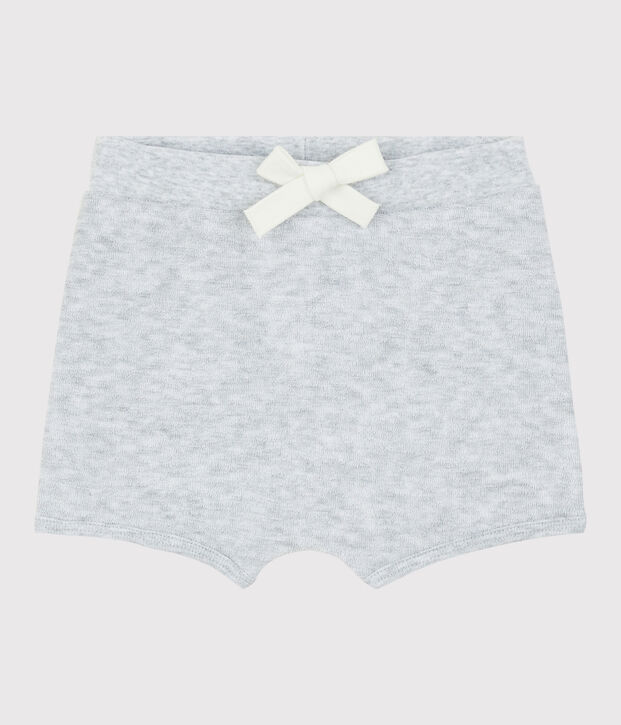Short en bouclette &eacute;ponge b&eacute;b&eacute; gar&ccedil;on gris