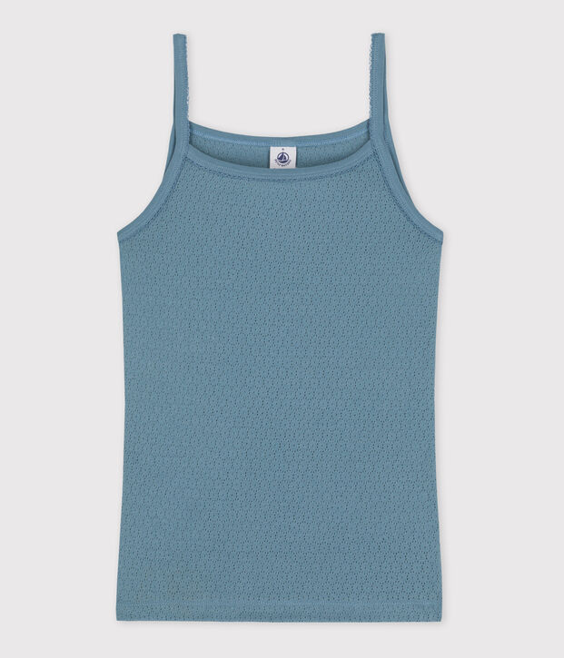 Chemise &agrave; bretelles L'ICONIQUE en coton Femme bleu