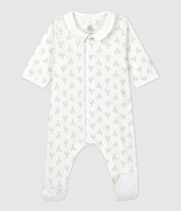 Dors bien b&eacute;b&eacute; gar&ccedil;on en c&ocirc;te blanc/multicouleur