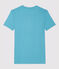 T-shirt col rond iconique en coton Femme bleu MIROIR