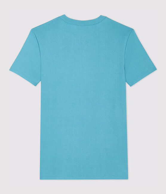 T-shirt col rond iconique en coton Femme bleu MIROIR