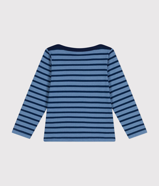 Marinière iconique en coton enfant fille / garçon bleu BEACH/ MEDIEVAL