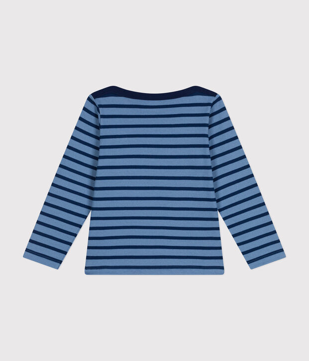 Marini&egrave;re iconique en coton enfant fille / gar&ccedil;on bleu/bleu