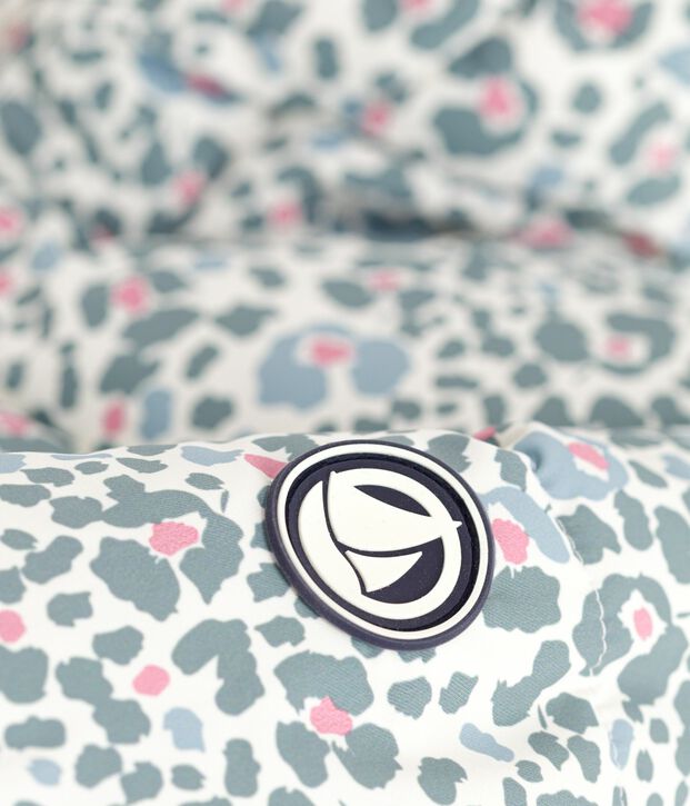 Doudoune enfant imprim&eacute;e &eacute;cru/multicouleur