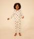 Pyjama imprimé en coton motif cœur enfant
