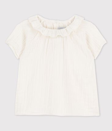 PETIT BATEAU - Blouse en gaze de coton bio bébé