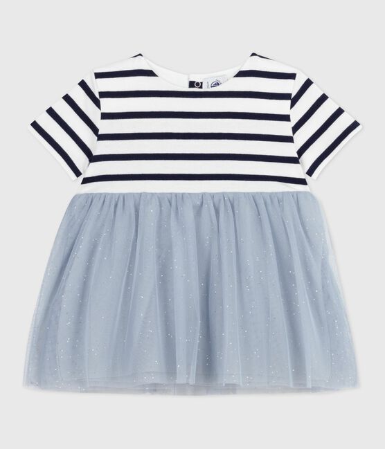 Robe bébé bi-matière manches courtes CO2/ MULTICO