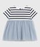 Robe bébé bi-matière manches courtes CO2/ MULTICO