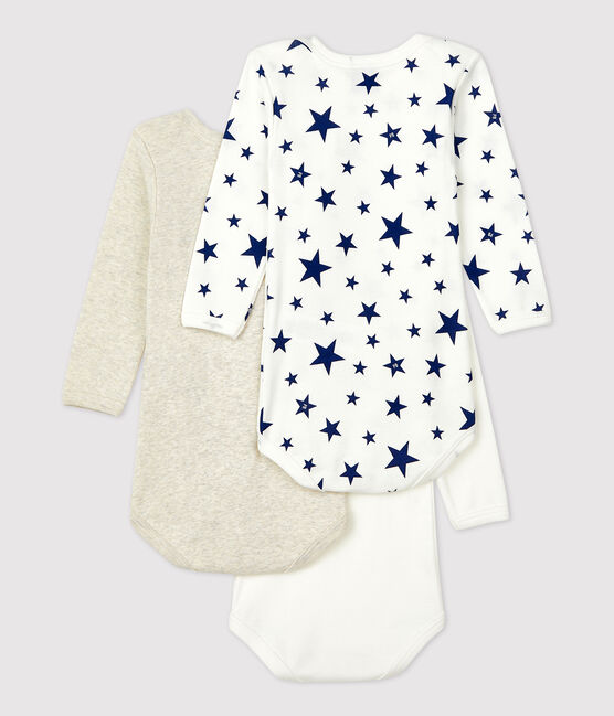 Lot de 3 bodies étoiles manches longues en coton variante 1