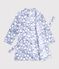 Robe de chambre enfant en polaire imprim&eacute;e bleu/multicouleur