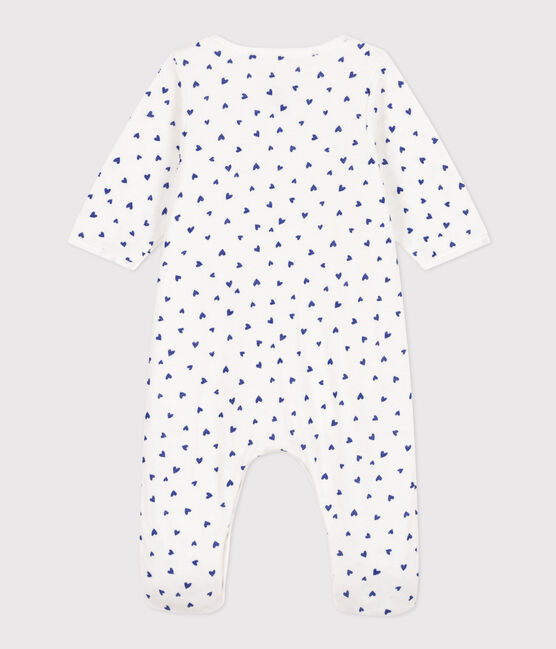 Bodyjama coeur en tubique blanc MARSHMALLOW/ NEWBLEU