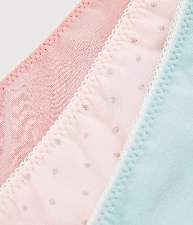 Lot de 3 culottes &agrave; paillettes petite fille multicouleur