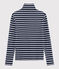 Sous pull iconique Femme bleu SMOKING/blanc MARSHMALLOW