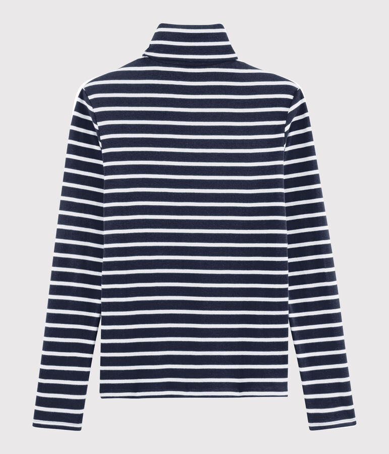 Sous pull iconique Femme bleu/blanc