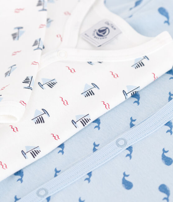 Lot de 2 pyjamas bébé en coton imprimé variante 1