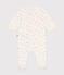Pyjama en velours bébé blanc MARSHMALLOW/blanc MULTICO