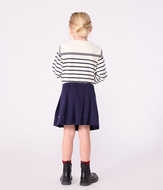 Jupe en coton enfant unie SOIR