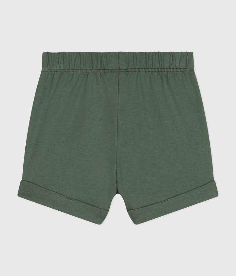 Short en jersey l&eacute;ger b&eacute;b&eacute; vert CROCO