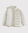 Doudoune en velours enfant Fille gris ARGENT
