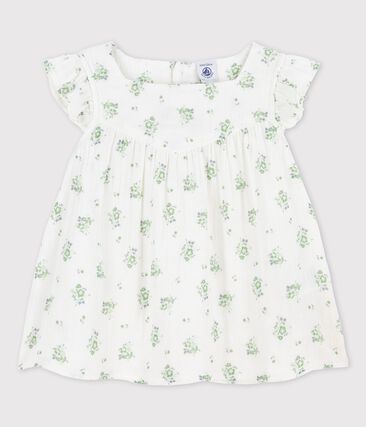 Blouse imprimée en gaze de coton bio enfant fille