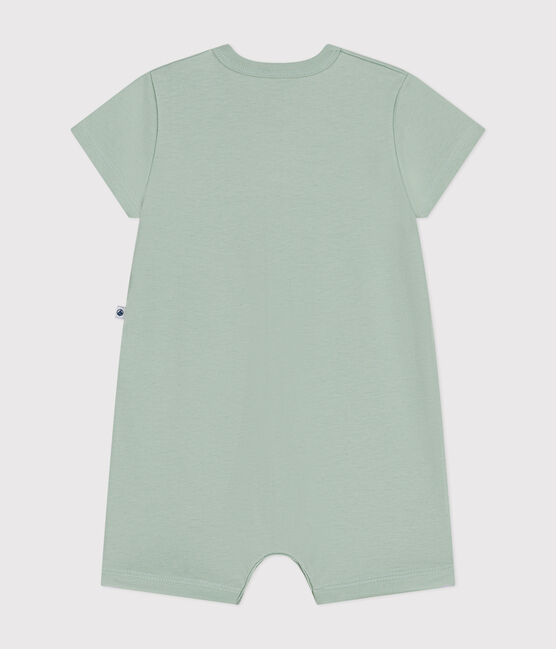 Combinaison courte en jersey léger bébé vert HERBIER