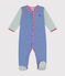 Pyjama en coton ray&eacute; b&eacute;b&eacute; bleu/blanc