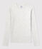 Tee-shirt L'ICONIQUE col rond en coton Femme gris BELUGA CHINE