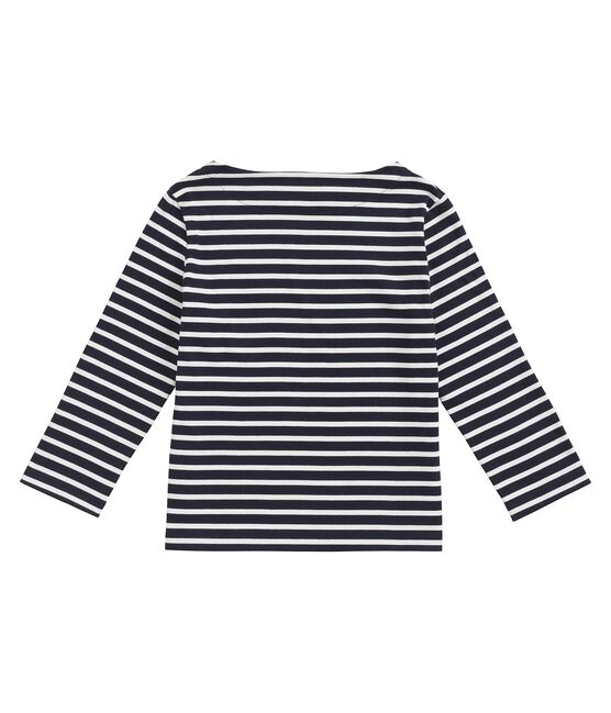 Marinière made in France Femme bleu SMOKING/blanc MARSHMALLOW