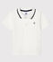 Polo manches courtes bébé garçon blanc MARSHMALLOW