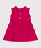 Robe sans manche en lin bébé rose DELHI